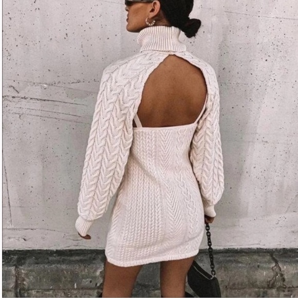 Zara Cable Knit Mini Dress - Picture 6 of 11